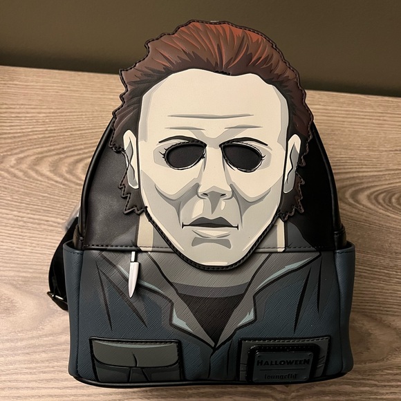 Loungefly Black and Gray Michael Myers Backpack - Picture 1 of 2